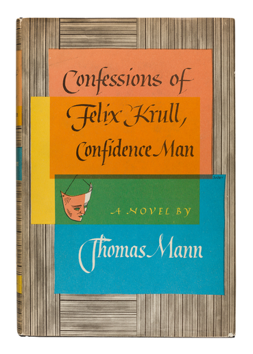 Thomas Mann, Confessions of Felix Krull, Confidence Man, 1955, jacket designed by George Salter