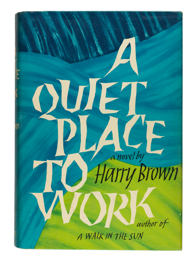 A Quiet Place to Work, 1968, dust jacket designed by George Salter