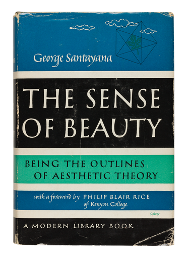 The Sense of Beauty, 1955, cover designed by George Salter