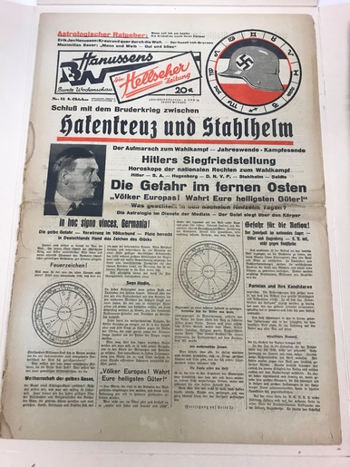 An issue of Hanussen's <i>Berliner Wochenschau</i>