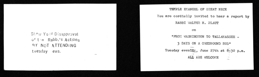 Leaflet "Show your disapproval", from Walter Plaut Scrapbook
