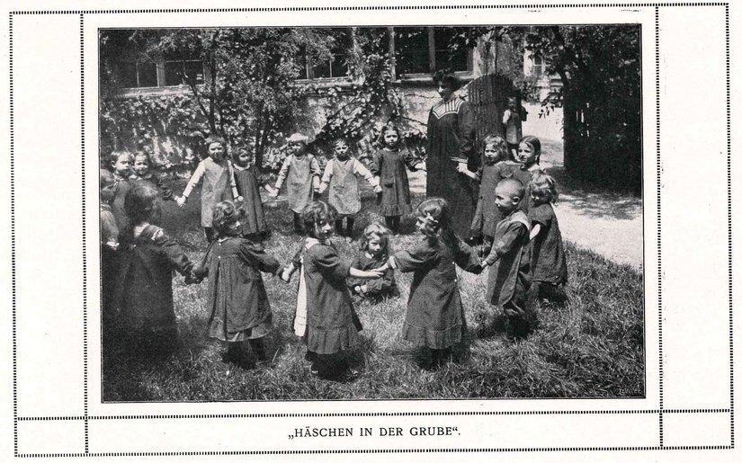 Children playing a game at a kindergarten founded by a Jewish women's organization in Munich