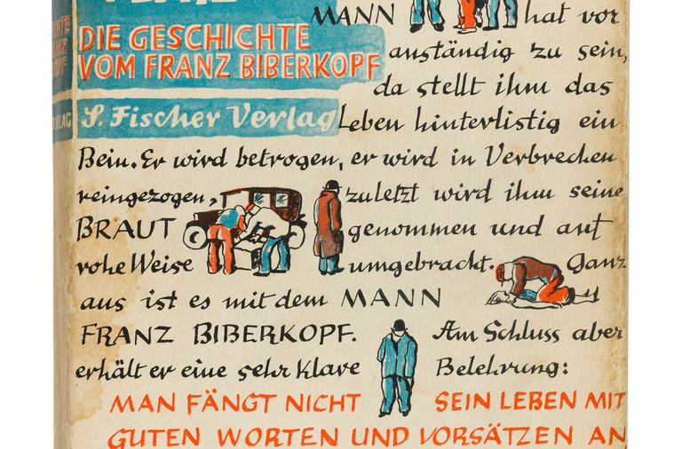 Alfred  Döblin, Berlin Alexanderplatz , 1930, cover designed by George Salter.