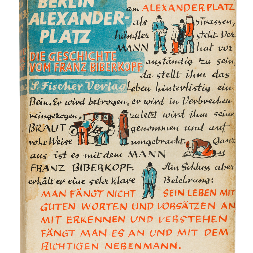 Alfred  Döblin, Berlin Alexanderplatz , 1930, cover designed by George Salter.