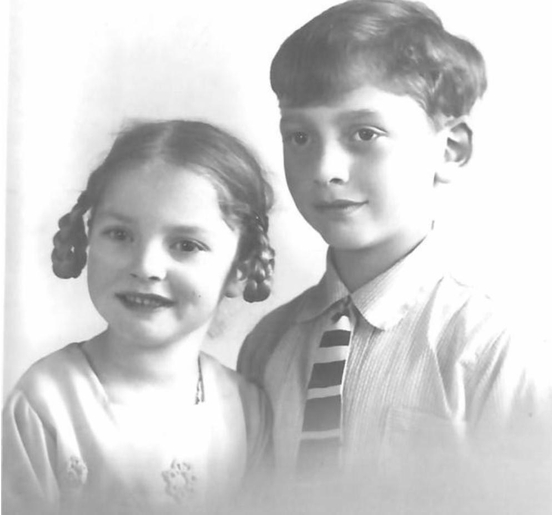 Udo and his sister Ulla in 1933