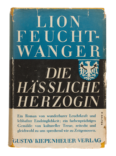 Die Lion Feuchtwanger, Die hässliche Herzogin Margarete Maultasch, 1930, dust jacket designed by George Salter