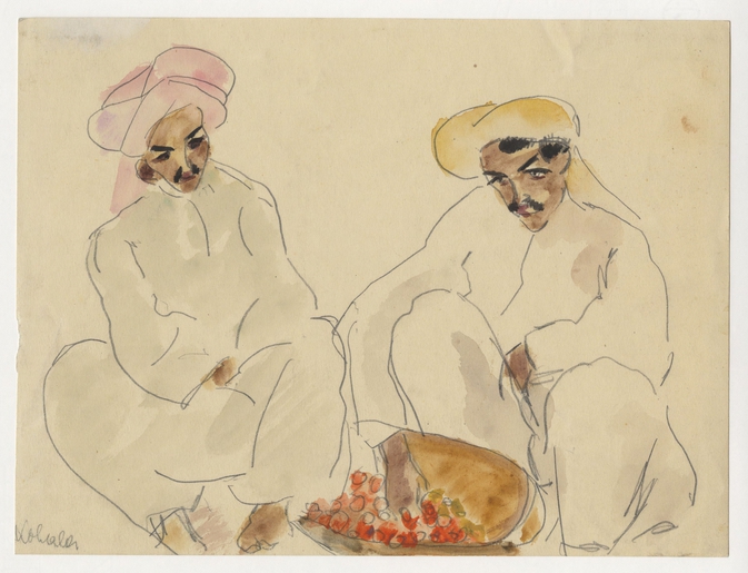 Men with Bowl of Fruit by Lene Schneider-Kainer