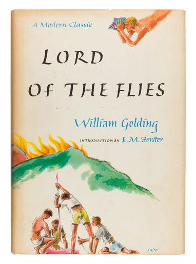 Lord of the Flies, 1962, dust jacket designed by George Salter