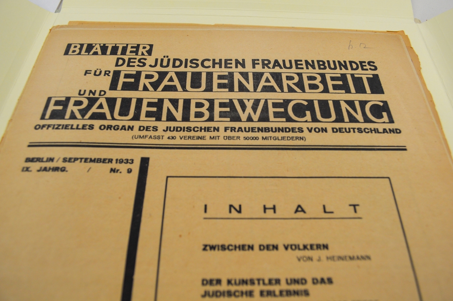 Blätter des jüdischen Frauenbundes für Frauenarbeit und Frauenbewegung (Berlin,1924–1938)