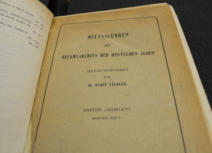 Mitteilungen des Gesamtarchivs der Deutschen Juden (1908-1926)