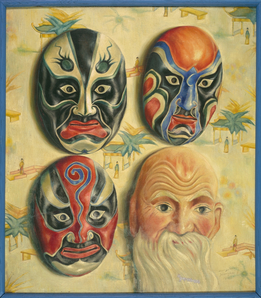 Chinese Theater Masks by Hans Jacoby