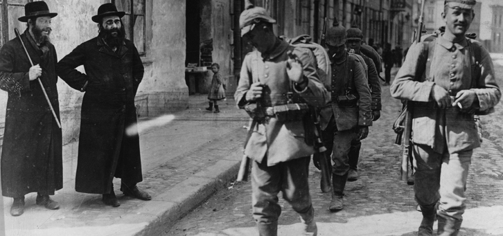 German Army Marching into Neu Sendec