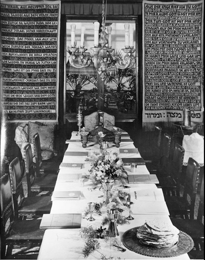 Passover Seder at the Guggenheim residence, 1937