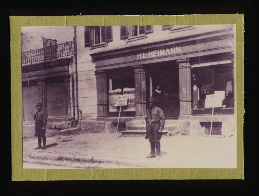 Boycott of the Heimann store in Oberdorf