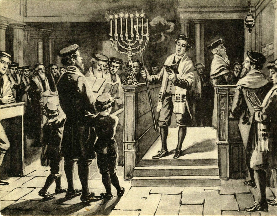 Chanucca in the Synagogue