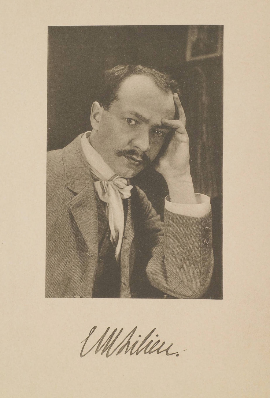 E. M. Lilien - portrait photo with signature