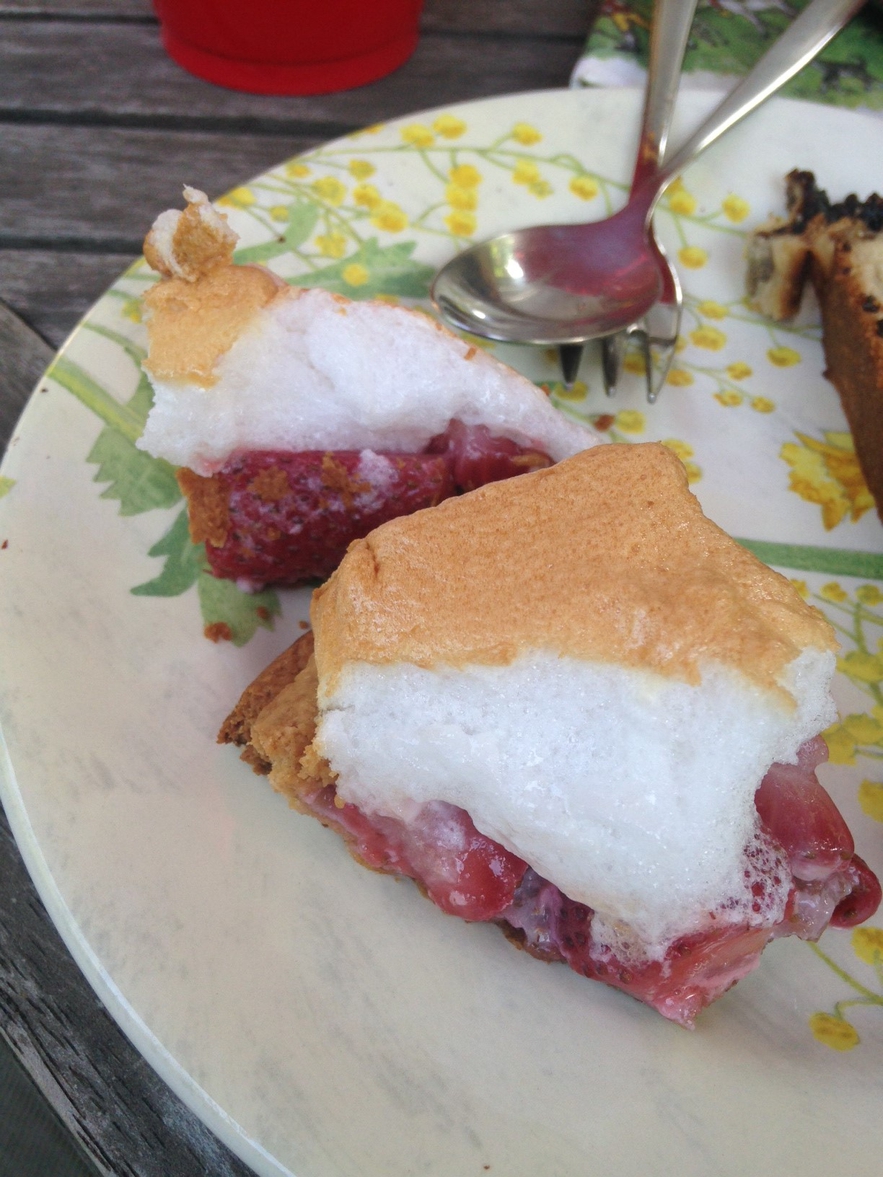 A slice of "Erdbeer-Gateau" from a recipe by Hélènemama