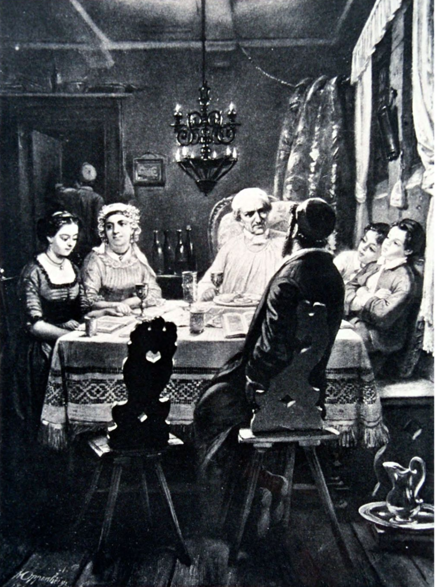 Family having Sedar on Passover (F 1601)