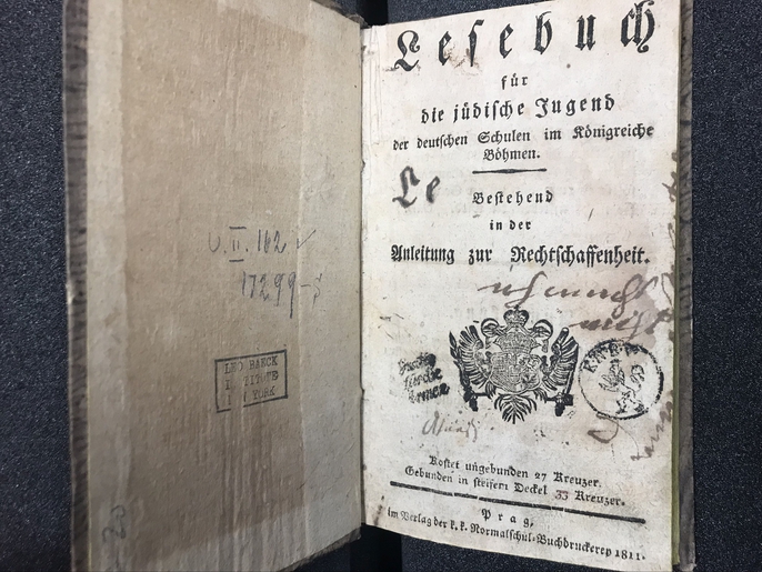 Lesebuch für die jüdische Jugend der deutschen Schulen im Königreiche Böhmen