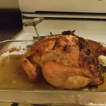 A stuffed chicken recipe from Bertha Gumprich