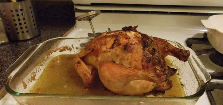 A stuffed chicken recipe from Bertha Gumprich