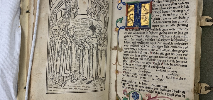 Petrus Nigri, Stern des Meschiah, 1477, woodcut, Jewish Christian Debate & initial