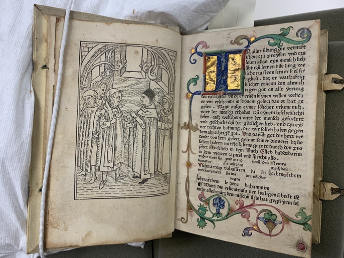 Petrus Nigri, Stern des Meschiah, 1477, woodcut, Jewish Christian Debate & initial