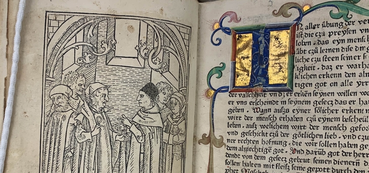 Petrus Nigri, Stern des Meschiah, 1477, woodcut, Jewish Christian Debate & initial
