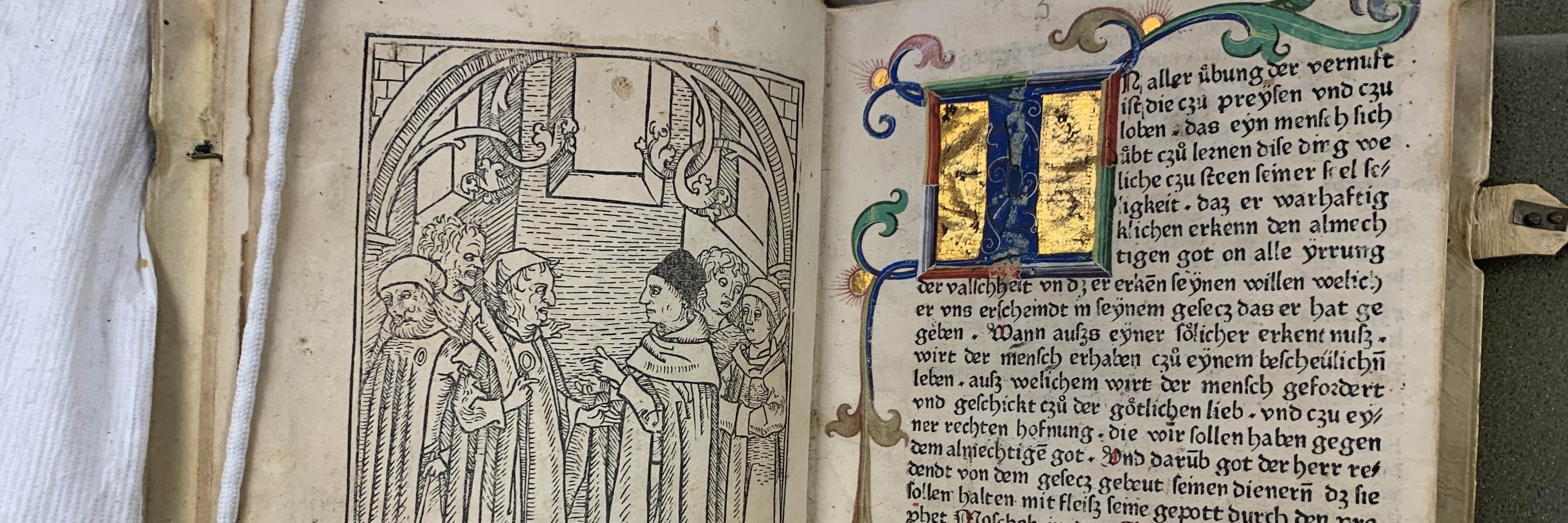 Petrus Nigri, Stern des Meschiah, 1477, woodcut, Jewish Christian Debate & initial