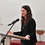 Miriam Bistrovic speaking at SHP Opening in Rostock