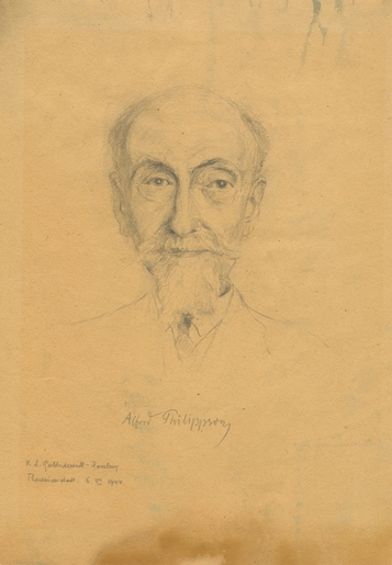 K.A. Goldschmidt-Hamburg, Portrait of Alfred Philippson.