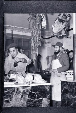 Inside a Paris kosher butcher shop