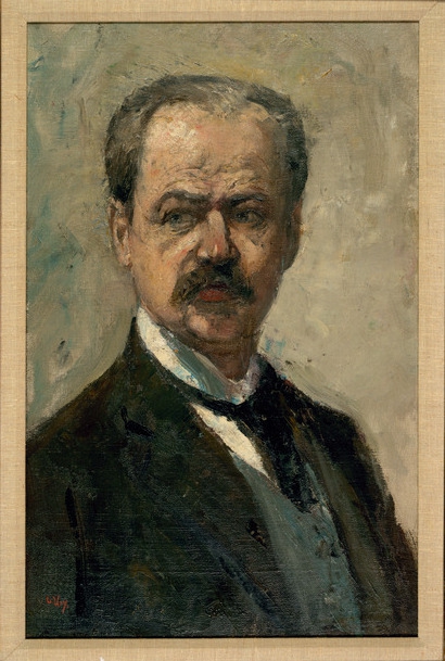 Self Portrait painting by Lesser Ury