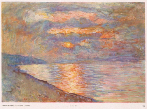 Sunset off the Island of Rügen by Lesser Ury