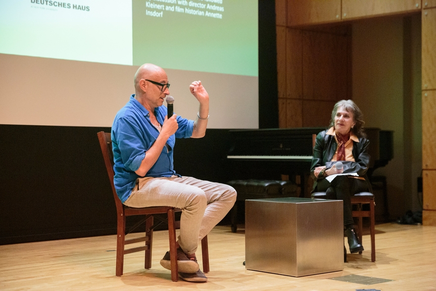 Director Andreas Kleinert and moderator Annette Insdorf