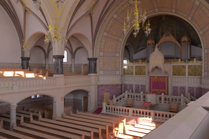 Interior of Dortmund synagogue, Marc Grellert
