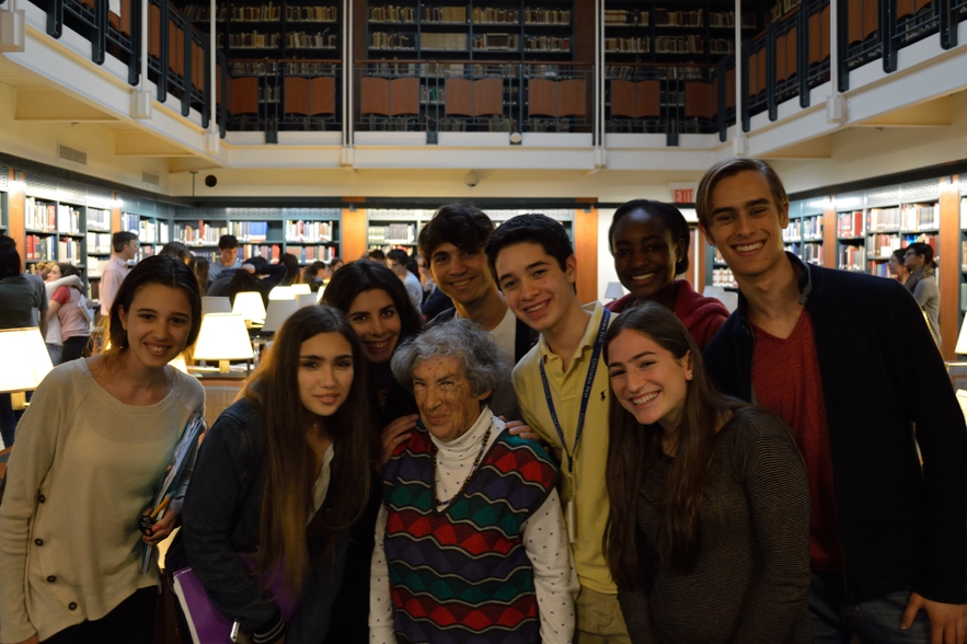 Students meeting Miriam Merzbacher.jpg