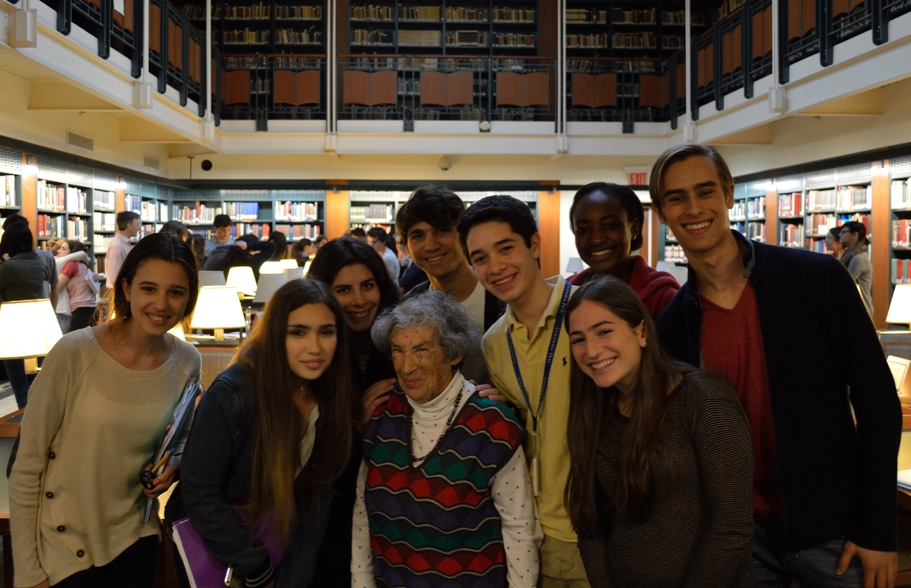 Students meeting Miriam Merzbacher.jpg