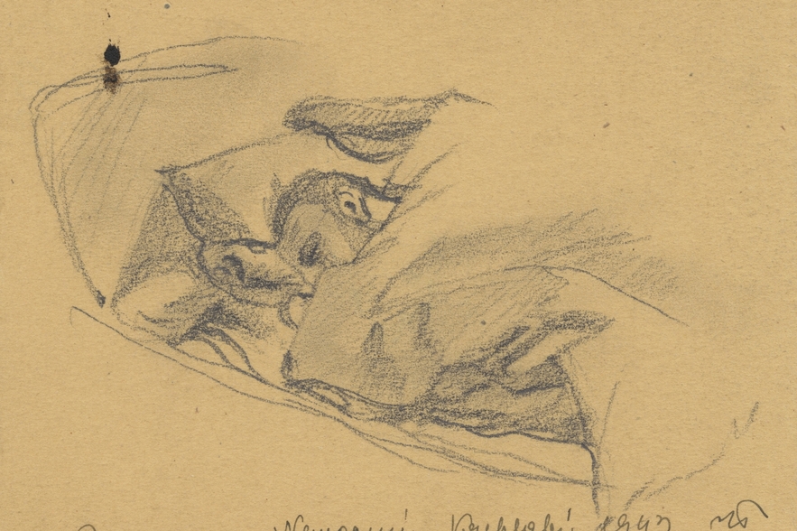 Norbert_Troller_Sickbed_Terezin_1943._LBI_82.31.original