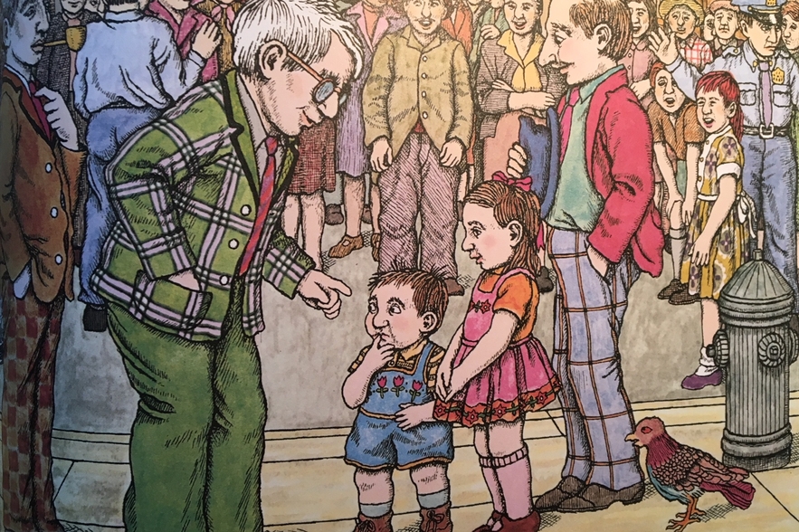 President talks to the children