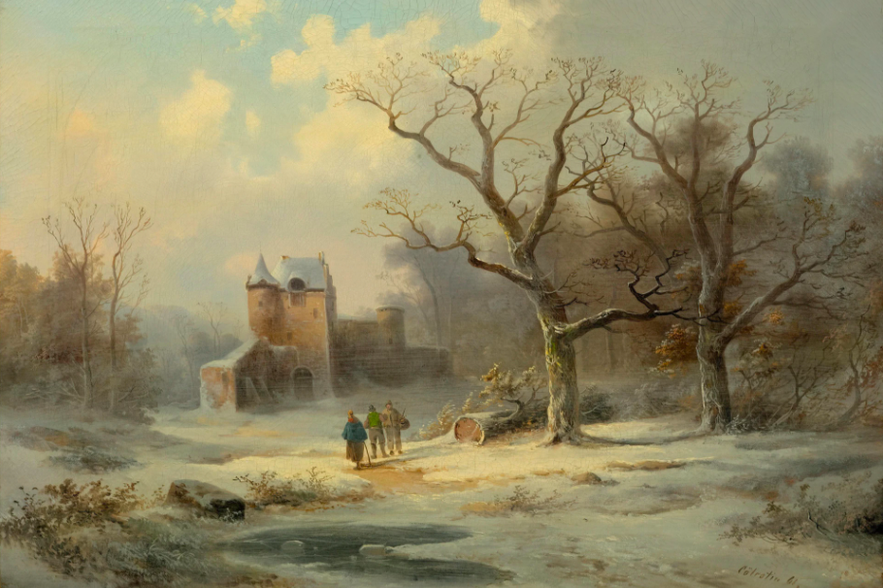Winter Landscape, German School