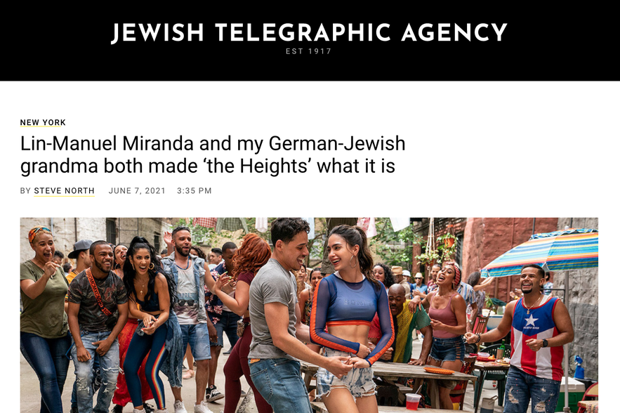 Jewish Telegraphic Agency on Refuge in the Heights