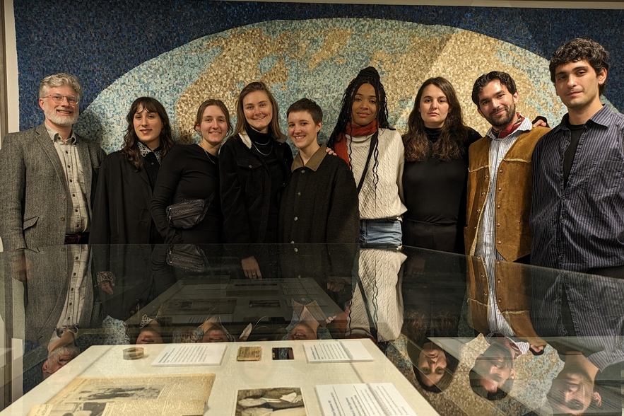 Stolpertexte DLL Students at LBI on April 2, 2024