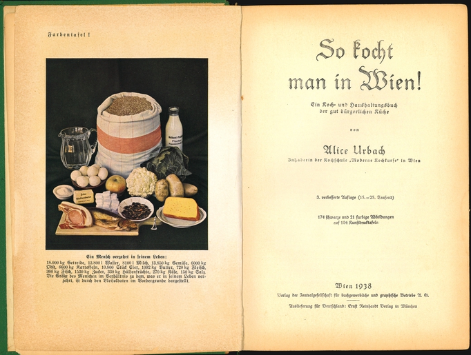 Alice Urbach's cookbook, 3rd edition.