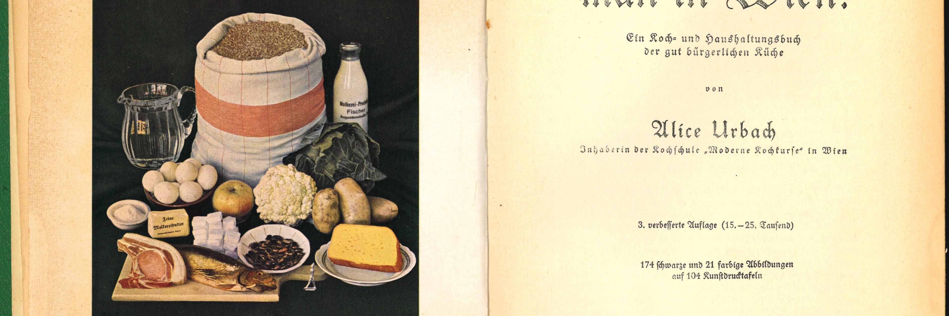 Alice Urbach's cookbook, 3rd edition.