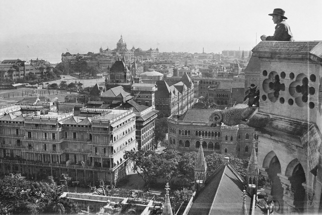 Southeast view of Bombay from Rajabai Clock Tower, 1919