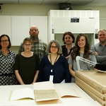Visit of Dr Rachel Heuberger University Library Frankfurt with the LBI CJH periodicals digitization project team.jpg