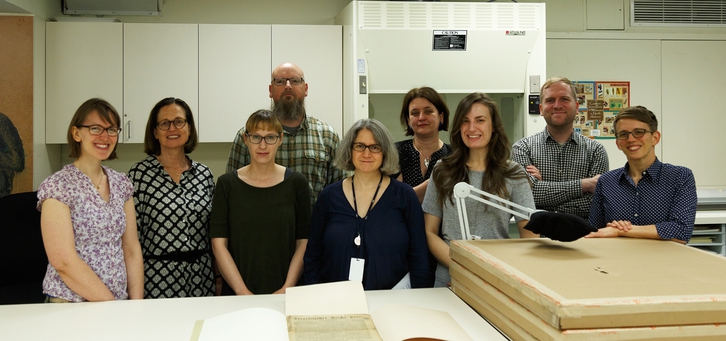 Visit of Dr Rachel Heuberger University Library Frankfurt with the LBI CJH periodicals digitization project team.jpg