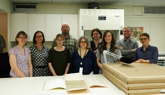Visit of Dr Rachel Heuberger University Library Frankfurt with the LBI CJH periodicals digitization project team.jpg