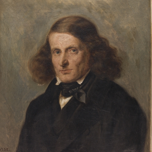 Portrait of Leopold Zunz, at the age of 49